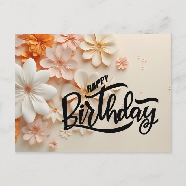 Happy Birthday Postcard (Front)