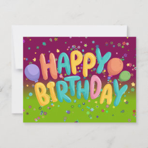 HAPPY BIRTHDAY POSTCARD