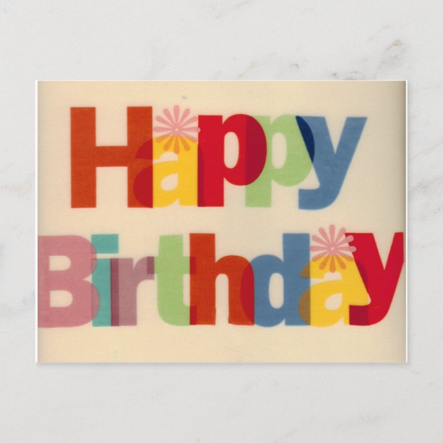 Happy Birthday Postcard (Front)