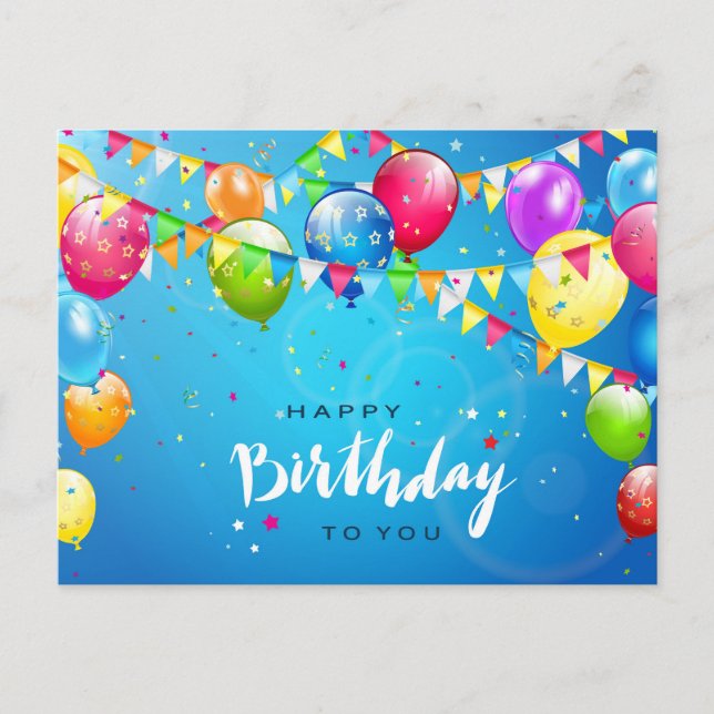 Happy Birthday Postcard (Front)