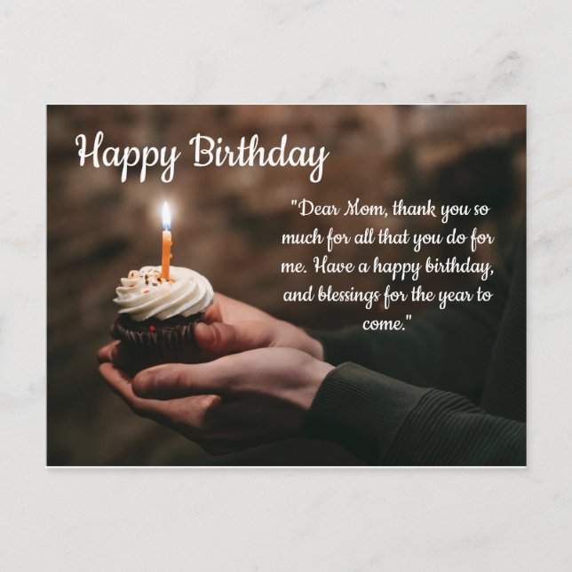 Happy Birthday Postcard (Front)