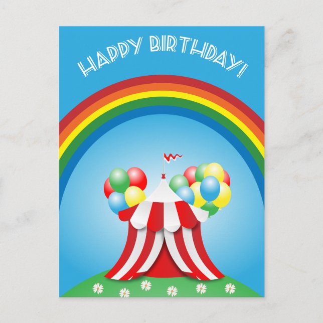 Happy birthday postcard (Front)