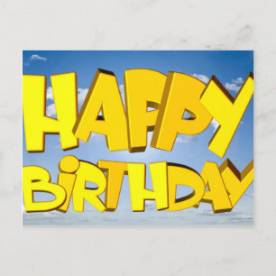 Happy birthday postcard