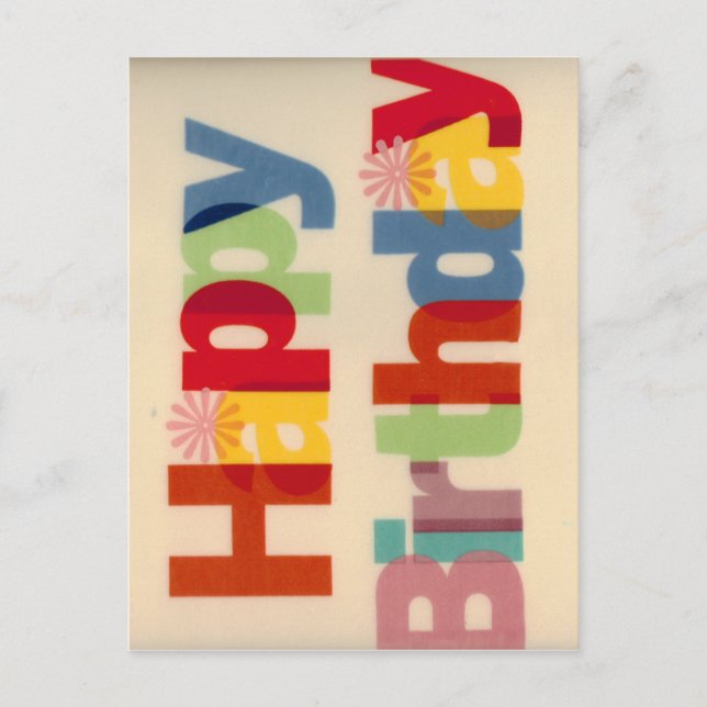 Happy Birthday Postcard (Front)