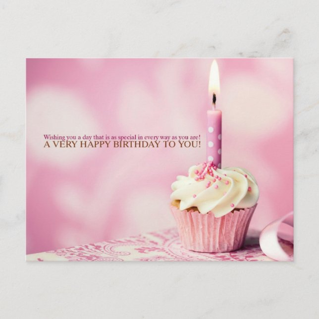 happy birthday postcard (Front)