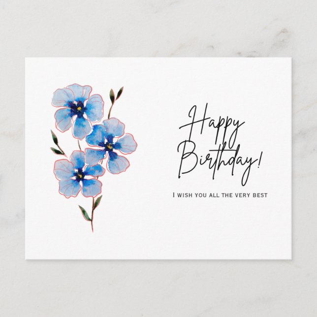 Happy Birthday Postcard (Front)