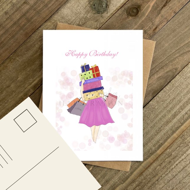 Happy birthday,  postcard (Creator Uploaded)