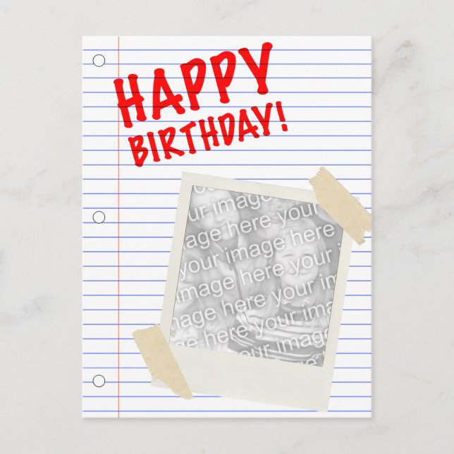 happy birthday postcard (Front)