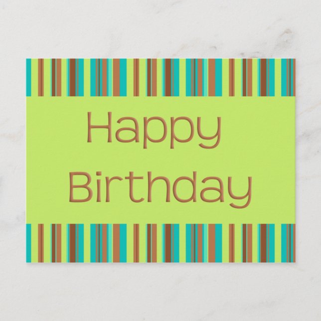 Happy Birthday Postcard (Front)