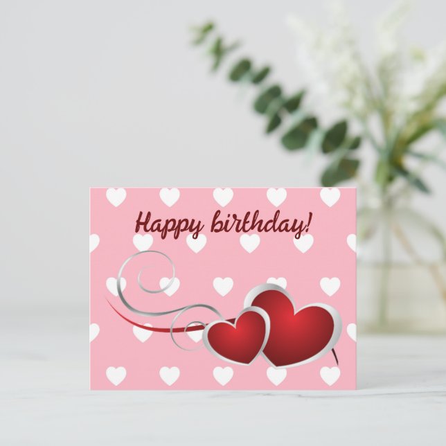 Happy birthday! postcard (Standing Front)