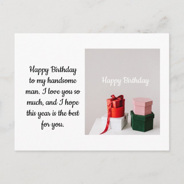 Happy Birthday Postcard (Front)