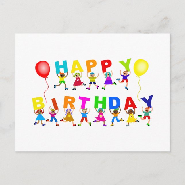 Happy Birthday Postcard (Front)