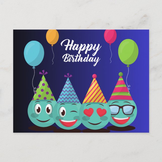 Happy Birthday Postcard (Front)
