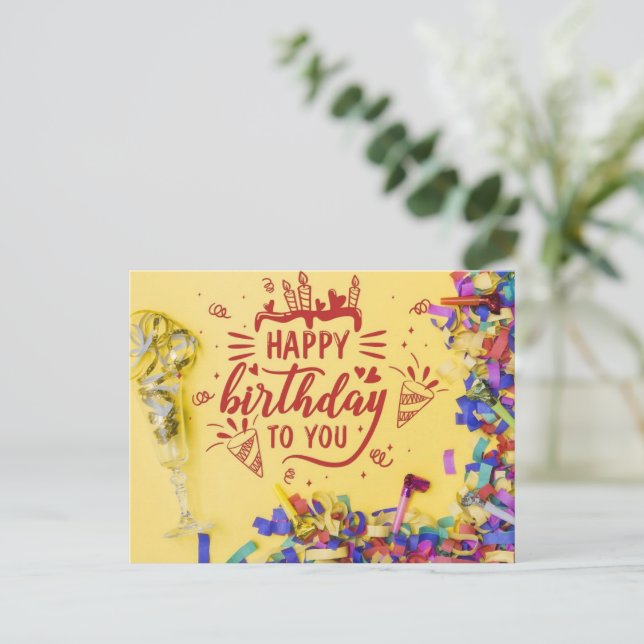 Happy Birthday Postcard (Standing Front)