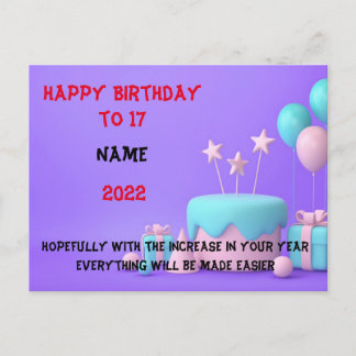Happy Birthday Postcard
