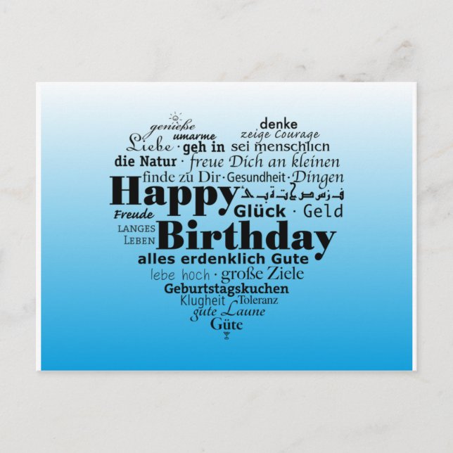 Happy Birthday Postcard (Front)
