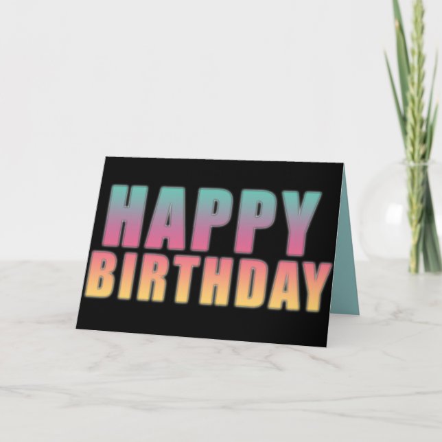 Happy Birthday postcard (Front)