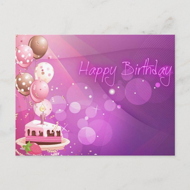 happy birthday postcard (Front)