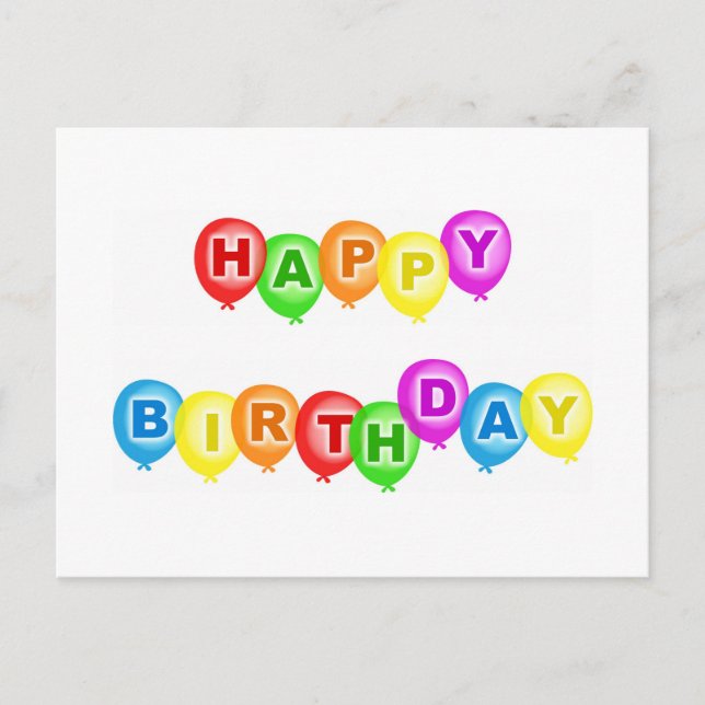 Happy Birthday Postcard (Front)
