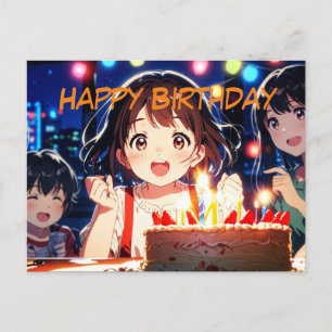 Happy birthday postcard