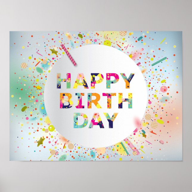 Happy Birthday Poster (Front)