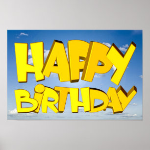 Happy birthday poster