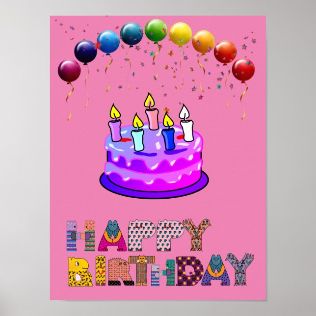 Happy Birthday  Poster (Front)