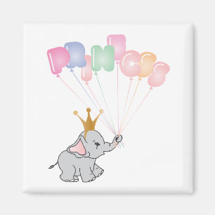 Happy Birthday Princess Images Baby Elephant Magnet