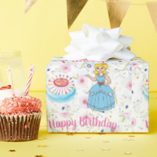 Happy Birthday Princess Wrapping Paper