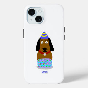 Happy Birthday Pup Apple iPhone 15 Case