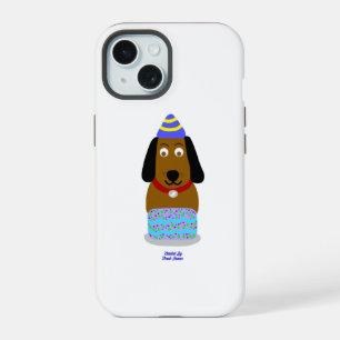 Happy Birthday Pup Apple iPhone 15 Case