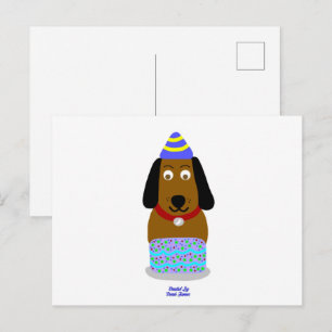 Happy Birthday Pup Postcard