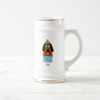 Happy Birthday Pup Stein Mug