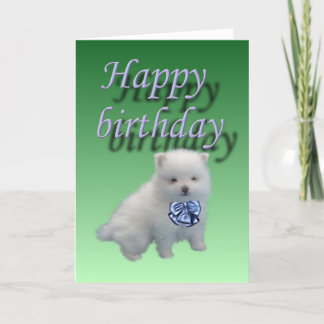 Happy birthday-puppy card