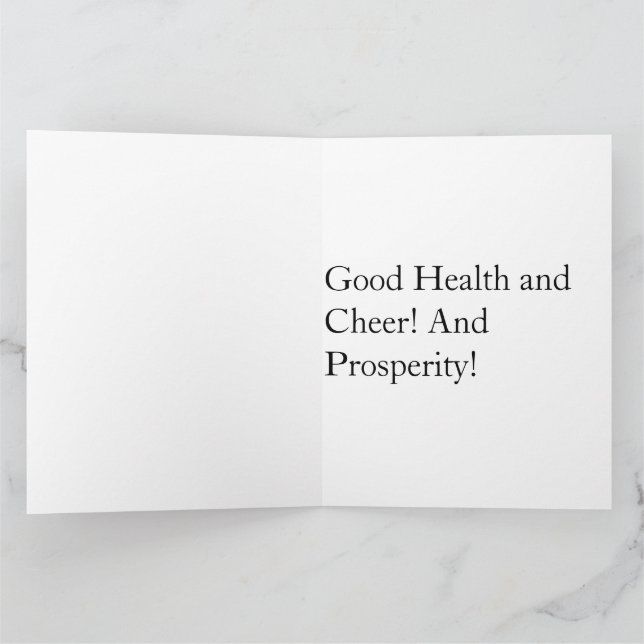 HAPPY BIRTHDAY PURPLE FLOWERS CARD (Inside)