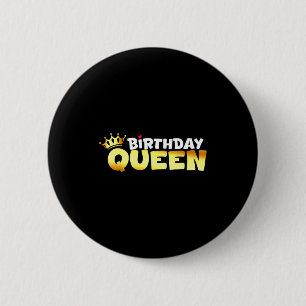 Happy Birthday Queen Outfit Shirt Crown Design Bir 2 Inch Round Button