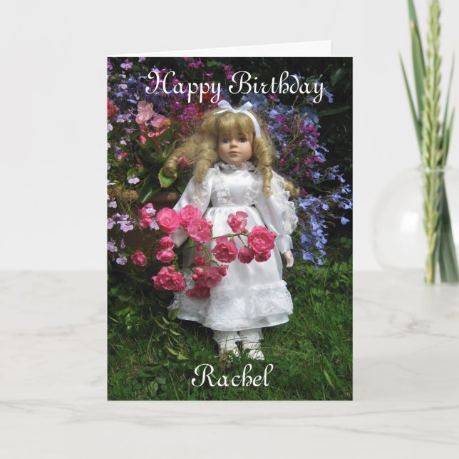 Happy Birthday Rachel Card (Front)