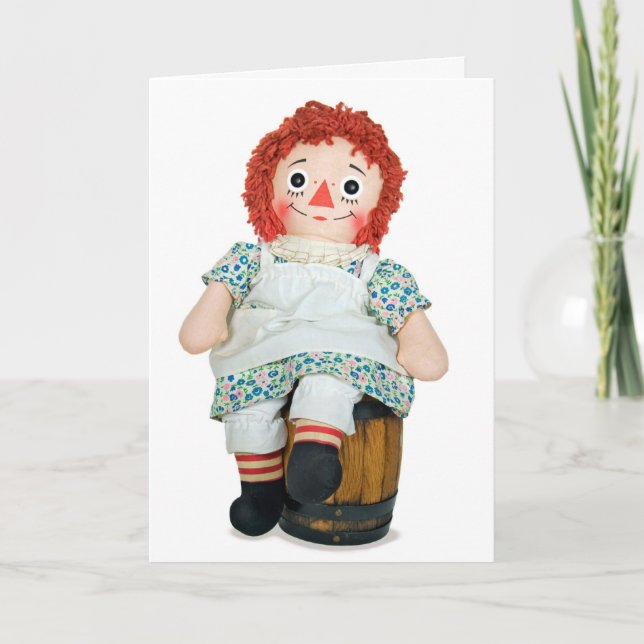 Happy Birthday Rag Doll  Card (Front)