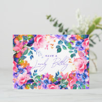 Happy Birthday Rainbow Garden Floral