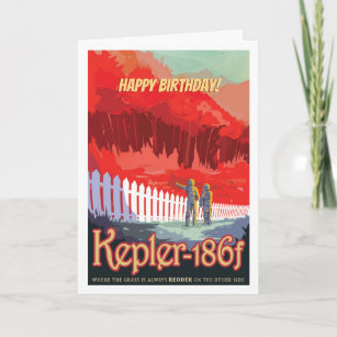 Happy Birthday! Relax on Kepler 16b Card