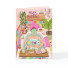 Happy Birthday Relax Woman Flowers Mom Girl Mother