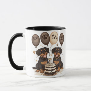 Happy Birthday Rottweiler Dogs Mug