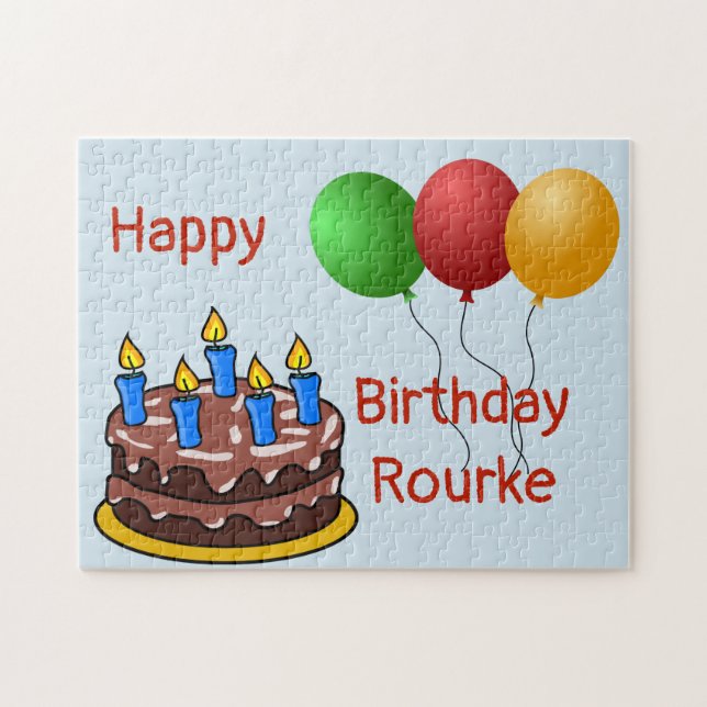 Happy Birthday Rourke 2018 Jigsaw Puzzle (Horizontal)