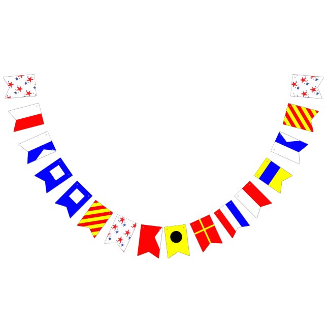 Happy Birthday Sailing Flag Alphabet (All)