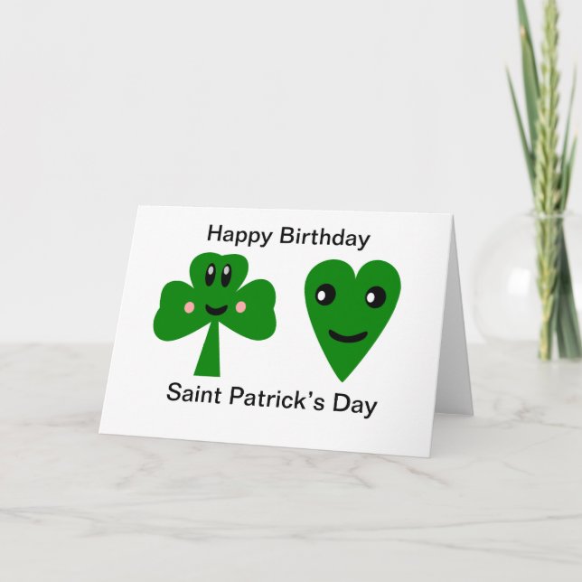 Happy Birthday: Saint Patrick’s Day Card (Front)