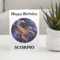 Happy Birthday Scorpio Zodiac 
