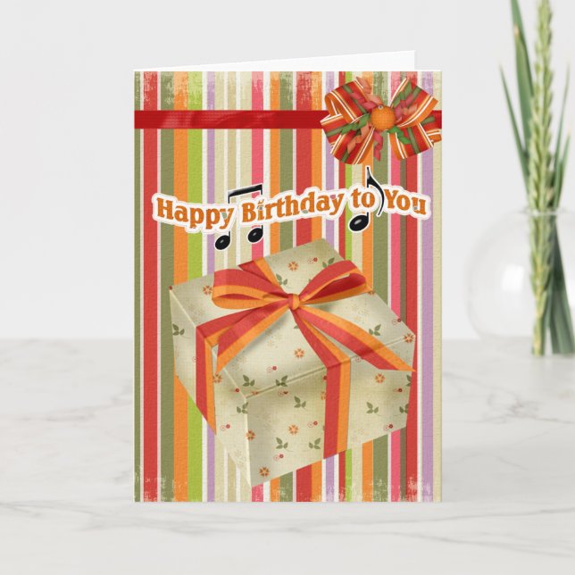 Happy Birthday - Scrapbook Card (Front)