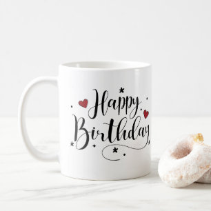 Happy Birthday Script Custom Name Coffee Mug