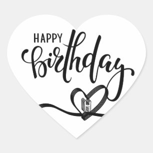 Happy Birthday Script Sticker