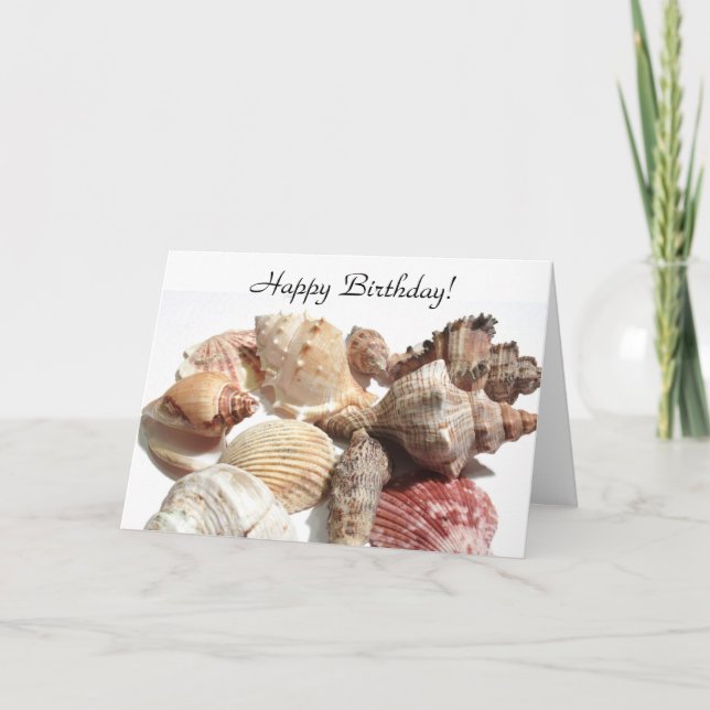 Happy Birthday Seashells Greeting card (Front)